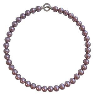 925—Violet Natural Deep-Sea Mother-of-Pearl Necklace.